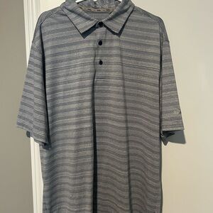 Walter Hagen Navy Striped Polo Shirt